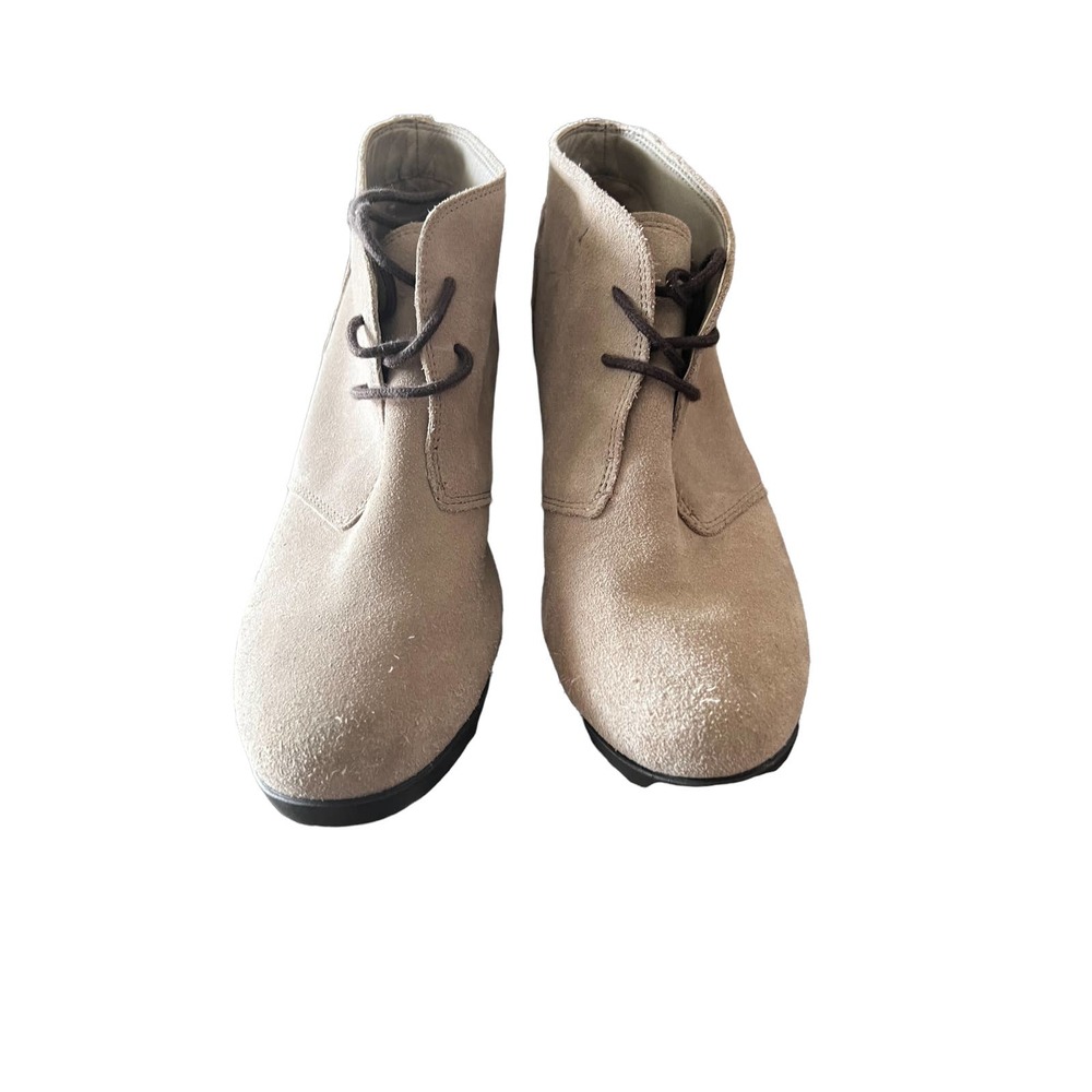 Crocs wedge boots color sand size 8W